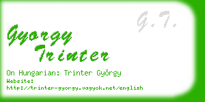 gyorgy trinter business card